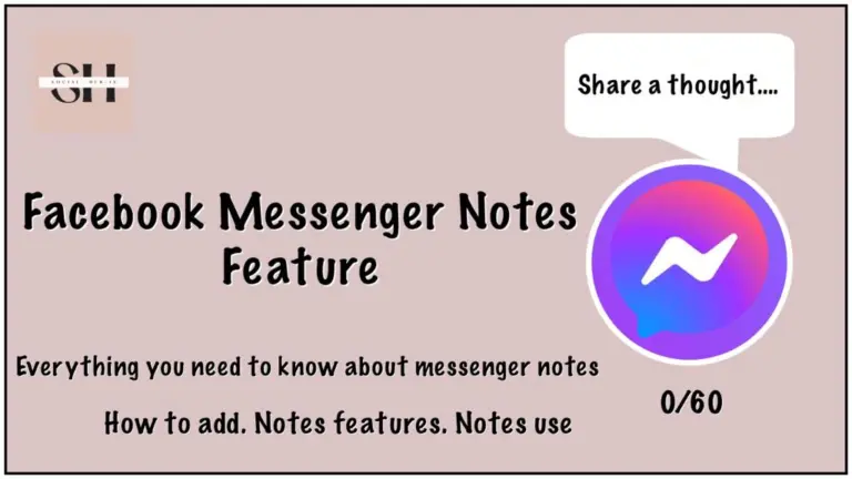 Facebook Messenger Notes