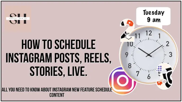 Schedule content on instagram new feature