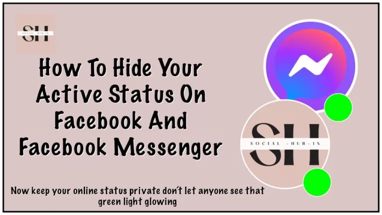 hide your active status on facebook