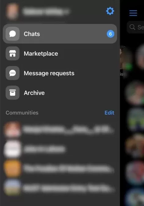 Hide active status on messenger step 1