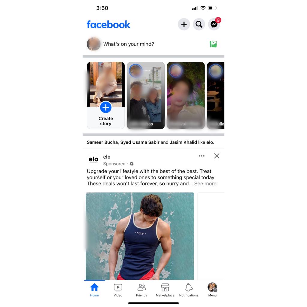 where to find facebook marketplace messages in mobile step 1