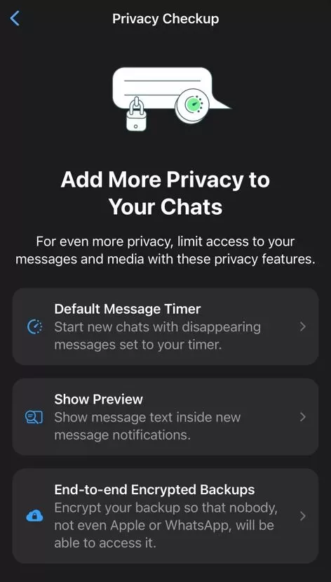 Adding More Strict Privacy To Your Chats..