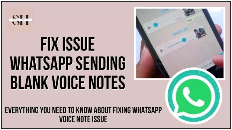 WhatsApp Voice Messages Not Working