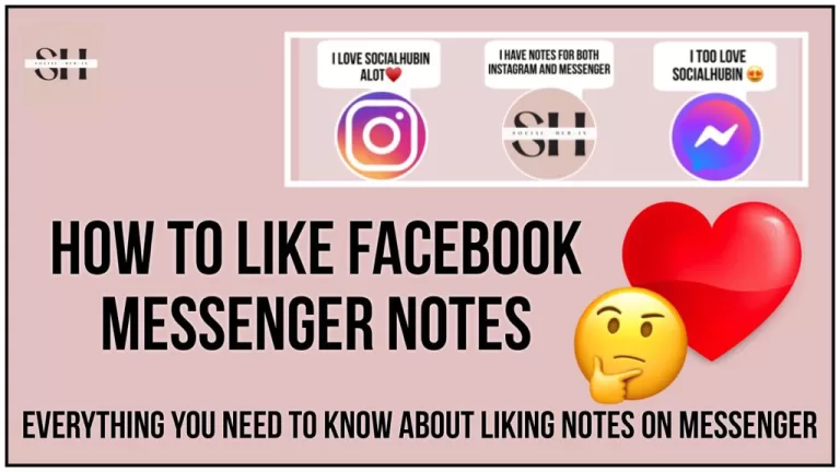 How to like Facebook messenger notes