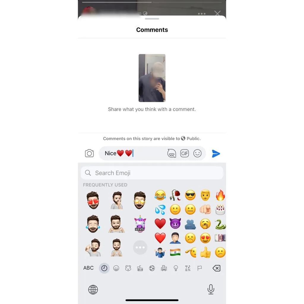 new feature commenting on Facebook stories