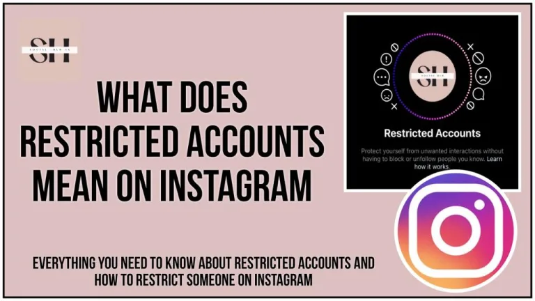 what does restrict mean on Instagarm