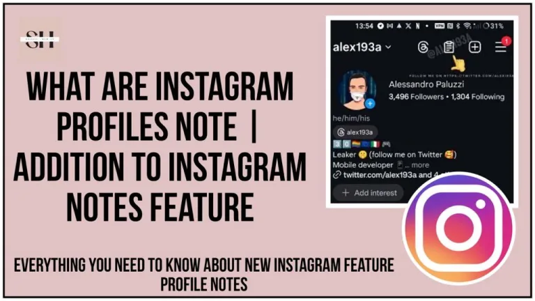 Instagram Profile Notes