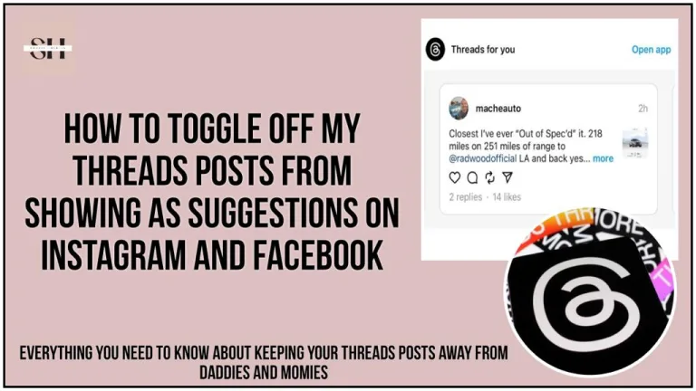 How To Toggle Off Threads Posts Visible On Instagram And Facebook