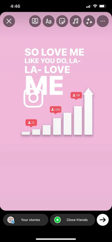 how do you add song lyrics to Instagram story