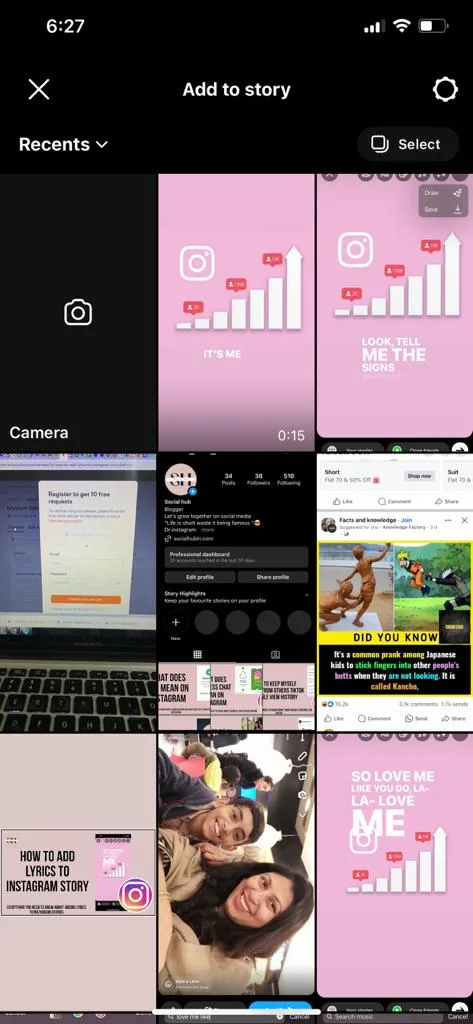 how to add a song lyrics on Instagram