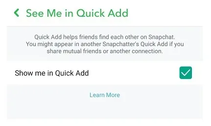 Does Snapchat Show Me As (You May Know) To Others