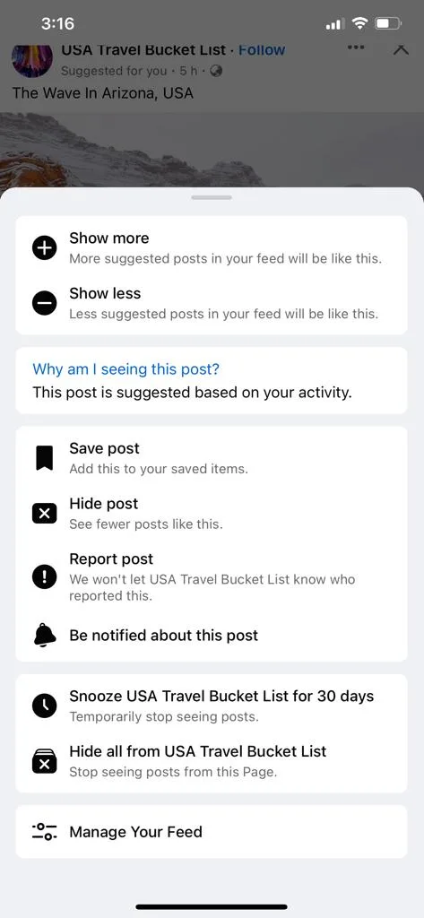 does Facebook notify when i save a post