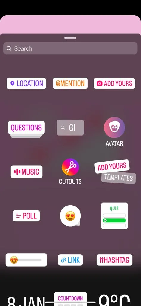 how add lyrics to Instagram story