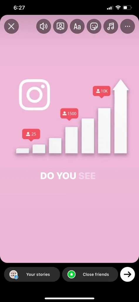 how to add Instagram story without music