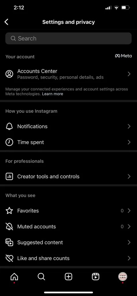 how to unsync contacts on instagarm