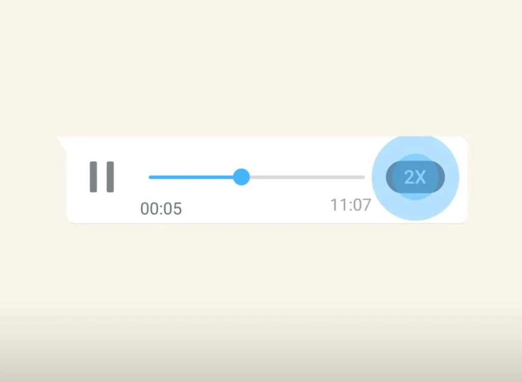 why are my whatsapp voice Messages so fast