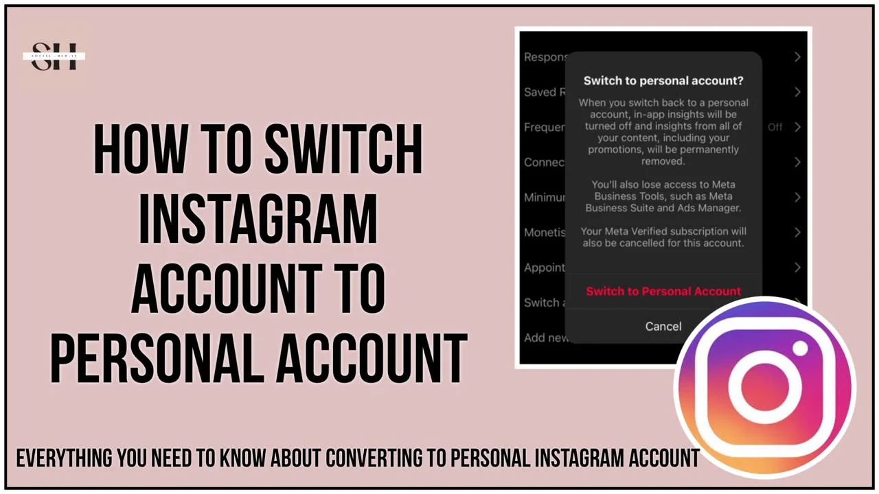 How Can I Switch To Personal Account On Instagram