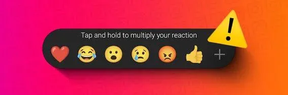 why i am not able to react with emojis on Instagram messages  