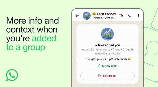 WhatsApp Adds New Safety Measures for Group Chats