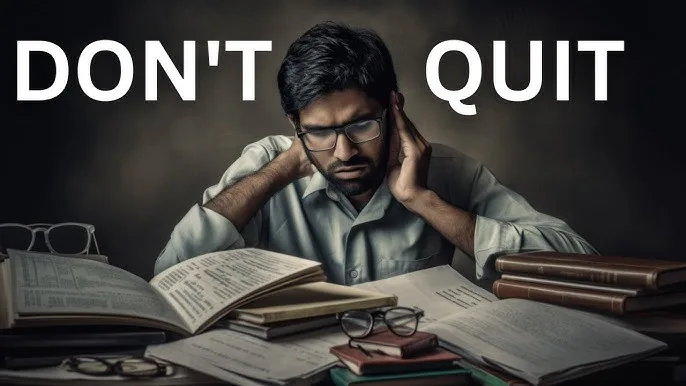 What to Do When You Feel Like Giving Up on Academics?