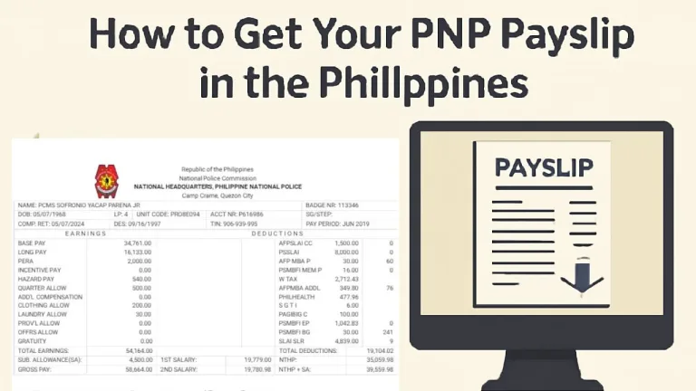 How to Get Your PNP Payslip in the Philippines: A Step-by-Step Guide