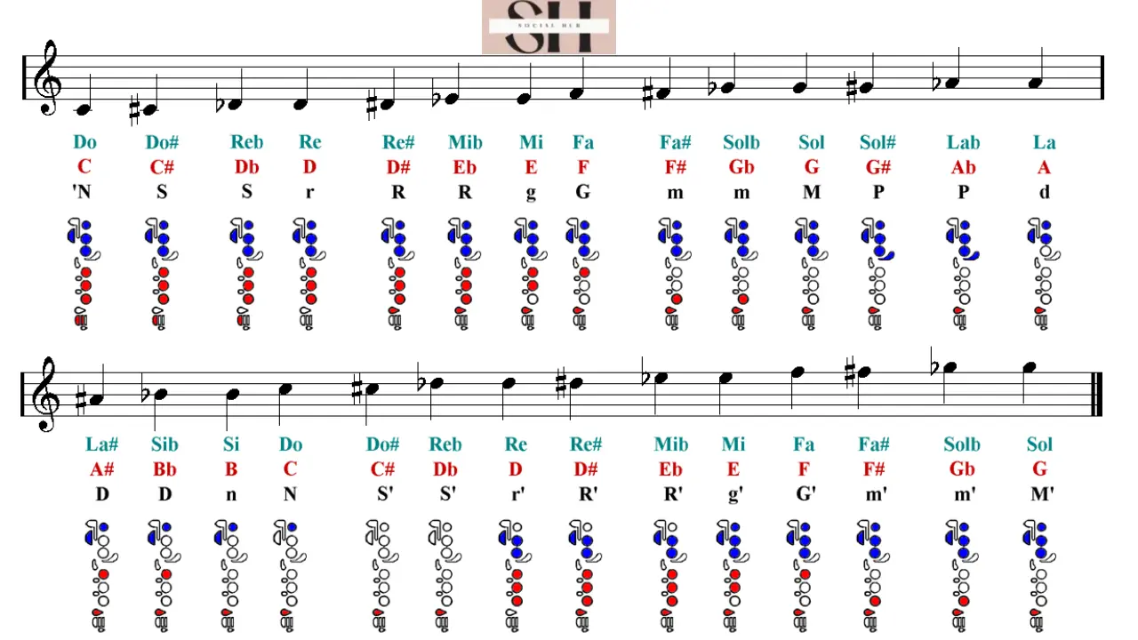 Flute Notes Chart