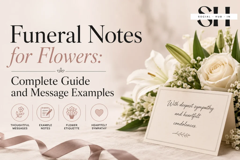 Funeral Notes for Flowers