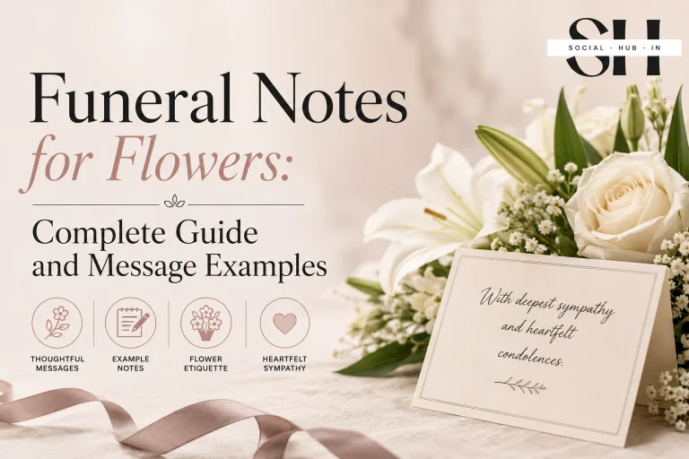 Funeral Notes for Flowers