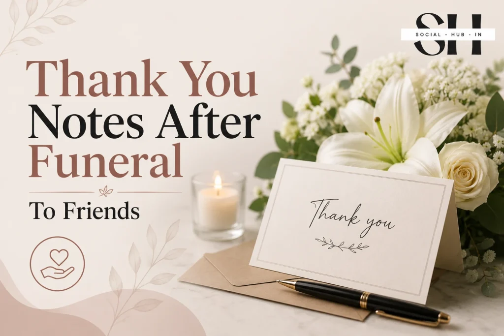 thank you notes after funeral to friend