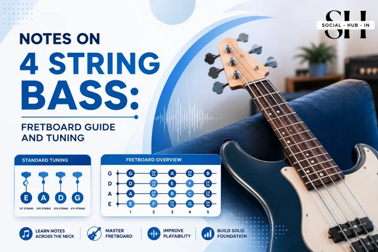 Notes On 4 String Bass Fretboard Guide and Tuning
