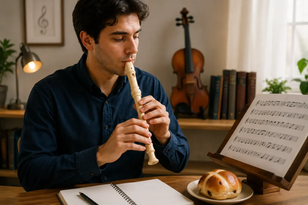how to play hot cross buns